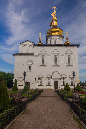 Cathedral of the Trinity to the Trinity Monastery in Tyumen, Russiaのeditorial素材
