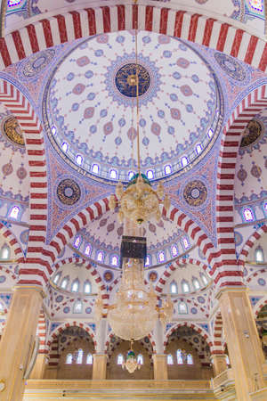 GROZNY, RUSSIA - JUNE 25, 2018: Interior of Akhmad Kadyrov Mosque (officially known as The Heart of Chechnya) in Grozny, Russiaのeditorial素材