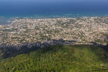 Aerial view of Puerto Plata, Dominican Republic