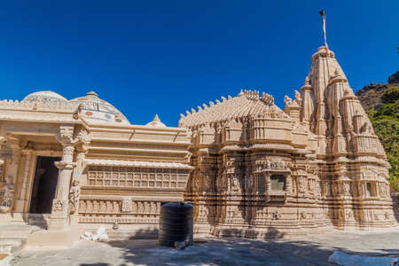 Jain temple at Girnar Hill, Gujarat state, Indiaのeditorial素材