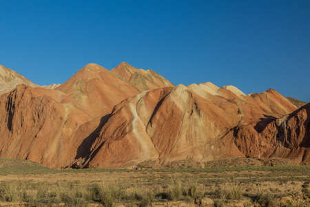 Rainbow mountains of Zhangye Danxia National Geopark, Gansu Province, China