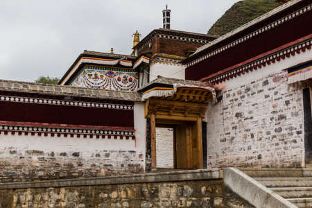 Labrang Monastery in Xiahe town, Gansu province, Chinaのeditorial素材