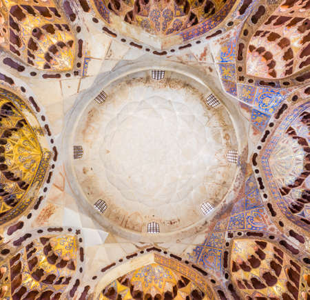 Dome of Chini Khaneh (China Room) in  Safi Al-Din Ardabili Shrine in Ardabil, Iranの写真素材