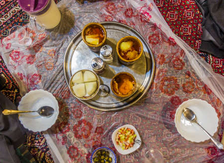 Dizi (Abgoosht), traditional Iranian stewの写真素材