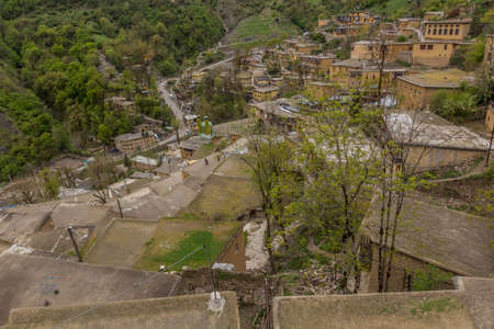 Traditional village Masuleh in Gilan province, Iranの写真素材