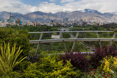 View of Alborz mountain range in Tehran, Iran