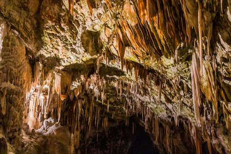 Rock formations of Postojna cave, Slovenia