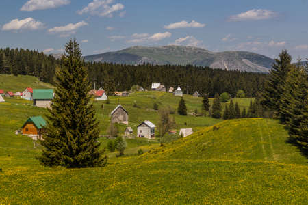 Bosaca village in Durmitor mountains, Montenegroの写真素材