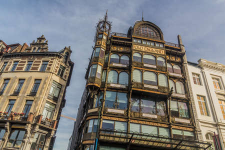 BRUSSELS, BELGIUM - NOV 3, 2018: Musical Instrument Museum building in Brussels, capital of Belgiumのeditorial素材