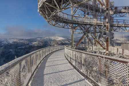 Dolni Morava Sky Walk in the winter, Czech Republic