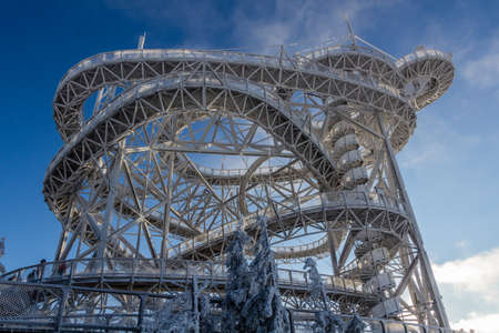 Dolni Morava Sky Walk in the winter, Czech Republic