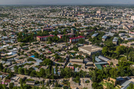 Aerial view of Osh, Kyrgyzstanの写真素材