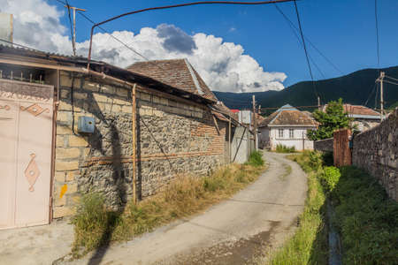 Street in the old town of Sheki, Azerbaijan