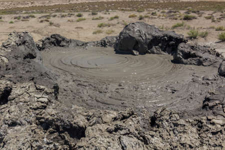 Mud volcano in Gobustan (Qobustan), Azerbaijanの写真素材