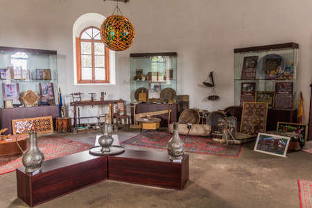 SHEKI, AZERBAIJAN - JUNE 11, 2018: Interior of the Museum Of Folk And Applied Arts in Sheki, Azerbaijanのeditorial素材