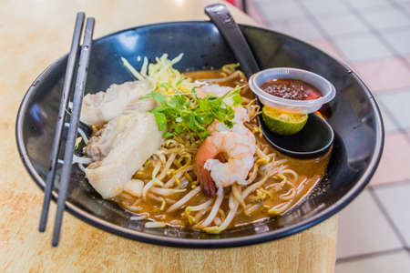 Laksa, speciality of Sarawak state in Malaysiaの写真素材