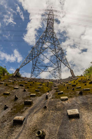 Transmission tower in the Cameron Highlands, Malaysia