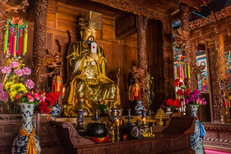 LANZHOU, CHINA - AUGUST 18, 2018: Baiyun (White Cloud) Taoist Temple in Lanzhou, Gansu Province, Chinaのeditorial素材