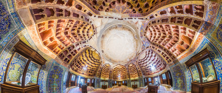 ARDABIL, IRAN - APRIL 10, 2018: Dome of Chini Khaneh (China Room) in Sheikh Safi Al-Din Ardabili...