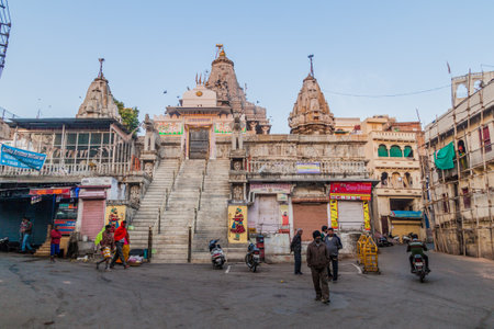 UDAIPUR, INDIA - FEBRUARY 11, 2017: Jagdish Temple in Udaipur, Rajasthan state, Indiaのeditorial素材