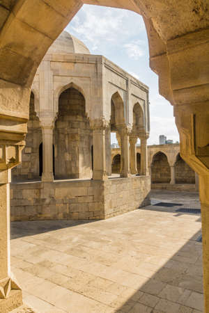 Divankhana pavilion at the Palace of the Shirvanshahs in Baku, Azerbaijanのeditorial素材