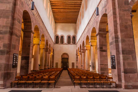 ALPIRSBACH, GERMANY - SEPTEMBER 1, 2019: Church of Alpirsbach Kloster (Monastery), Baden-Wurttemberg...