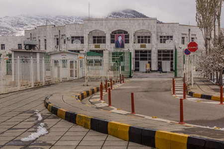 QUCHAN, IRAN - APRIL 17, 2018: Bajgiran boder post between Iran and Turkmenistan.