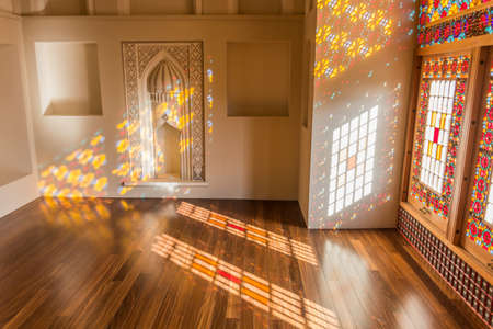 SHEKI, AZERBAIJAN - JUNE 11, 2018: Interior of Winter Palace in Sheki, Azerbaijanのeditorial素材