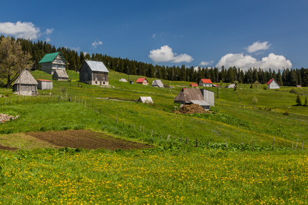 Bosaca village in Durmitor mountains, Montenegroのeditorial素材