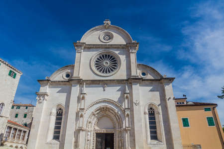 Cathedral of Saint James in Sibenik, Croatiaの写真素材
