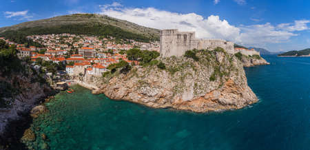 Lovrijenac fortress in Dubrovnik, Croatiaの写真素材