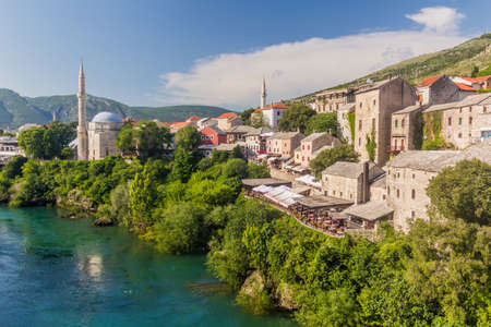 View of Mostar. Bosnia and Herzegovinaのeditorial素材