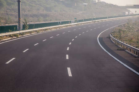 Modern three lane expressway from Addis Ababa to Adama, Ethiopia
