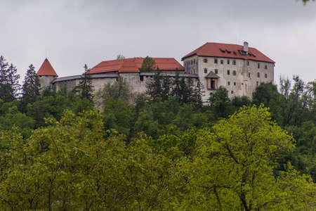 Blejski grad (Bled castle) in Sloveniaのeditorial素材