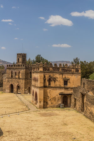 Royal archive and library buildings in the Royal Enclosure in Gondar, Ethiopia