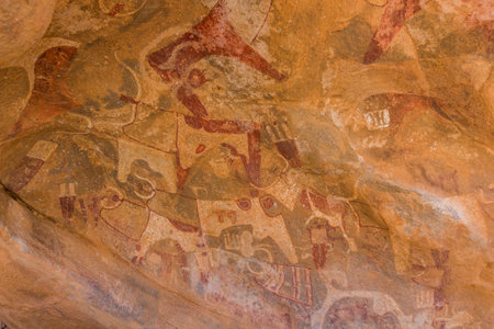 Laas Geel rock paintings, Somalilandの写真素材