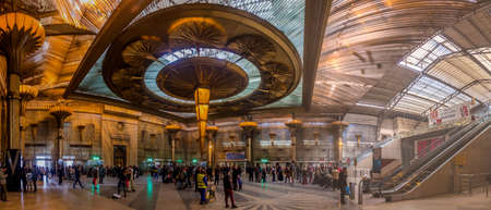 CAIRO, EGYPT - FEBRUARY 1, 2019: Interior of Ramses Railway Station in Cairo, Egyptのeditorial素材
