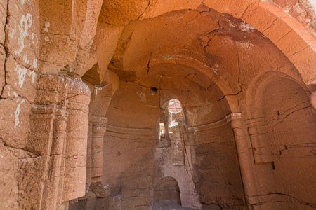 Rock-hewn church in the ancient city Ani, Turkeyのeditorial素材