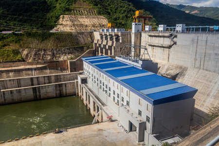 View of Nam Ou 5 dam, Laos