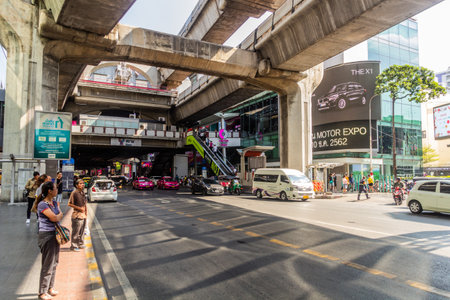 BANGKOK, THAILAND - DECEMBER 14, 2019: Siam BTS station in Bangkok, Thailandのeditorial素材