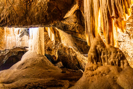 Punkevni jeskyne cave, Czech Republicの写真素材