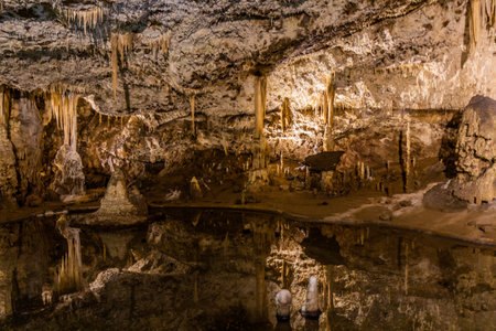 Punkevni jeskyne cave, Czech Republicの写真素材