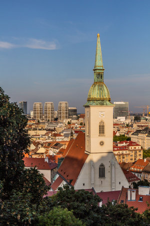 St Martin's Cathedral in Bratislava, Slovakiaの写真素材