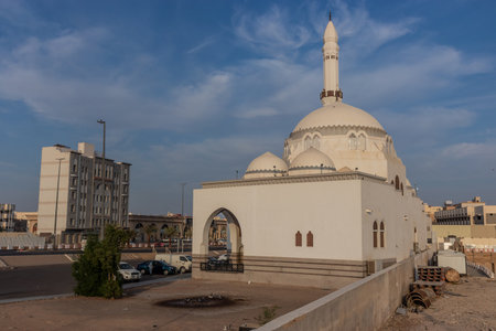 Al Jum'ah Mosque in Medina, Saudi Arabiaの写真素材