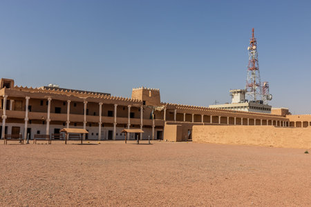 Courtyard of Qishlah Palace in Ha'il, Saudi Arabiaの写真素材