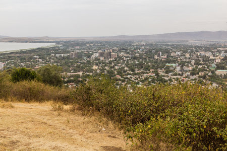 Aerial view of Hawassa city, Ethiopia