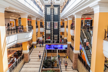 KAMPALA, UGANDA - MARCH 1, 2020: Acacia Mall in Kampala, Uganda