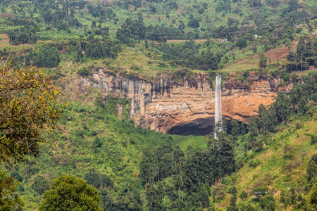 View of Sipi falls, Ugandaの写真素材
