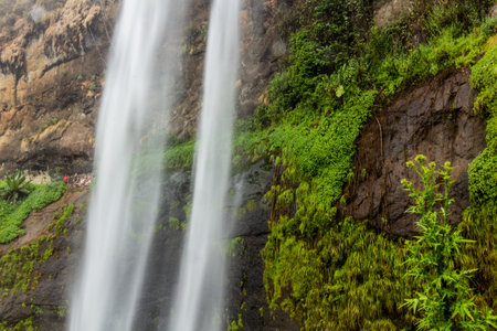 View of Sipi falls, Ugandaの写真素材