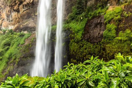 View of Sipi falls, Ugandaの写真素材